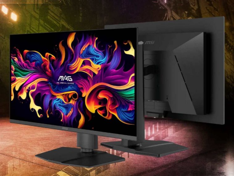 monitor MAG MSI su sfondo tech