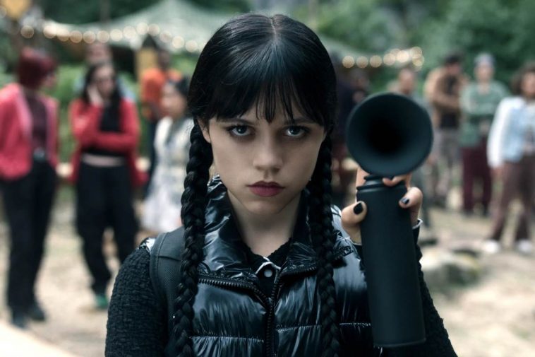 Jenna Ortega in una scena di Mercoledì 2