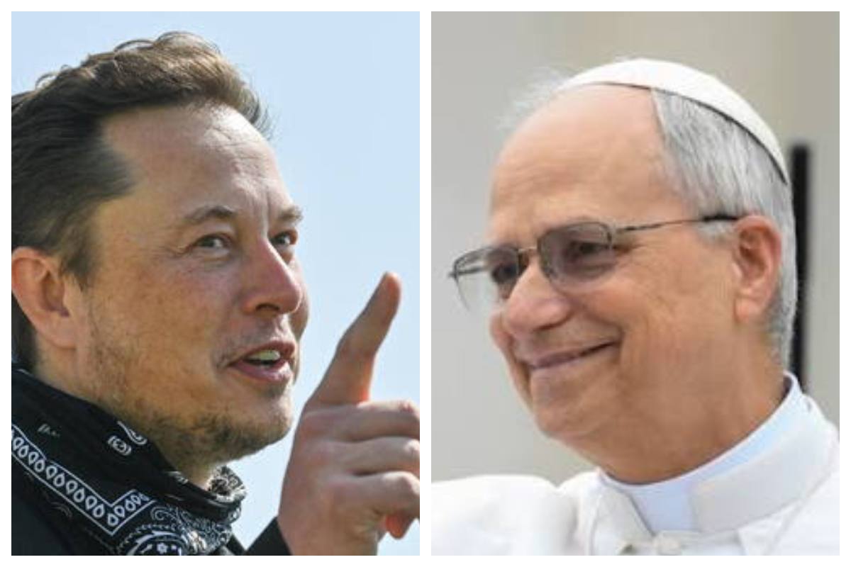 Elon Musk e papa Leone XIV 