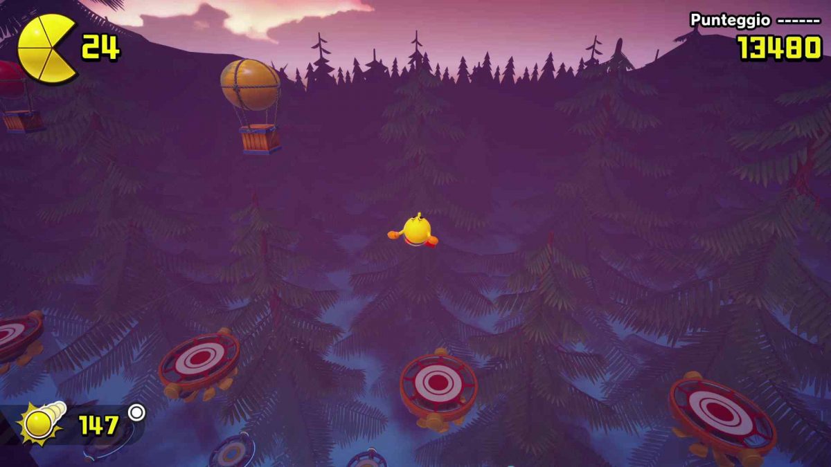 Un livello della foresta di Pac Man World 2 Re Pac