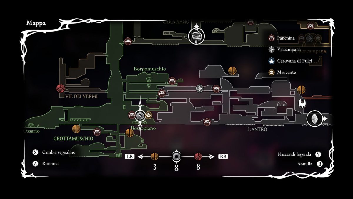 mappa dove trovare il magnete