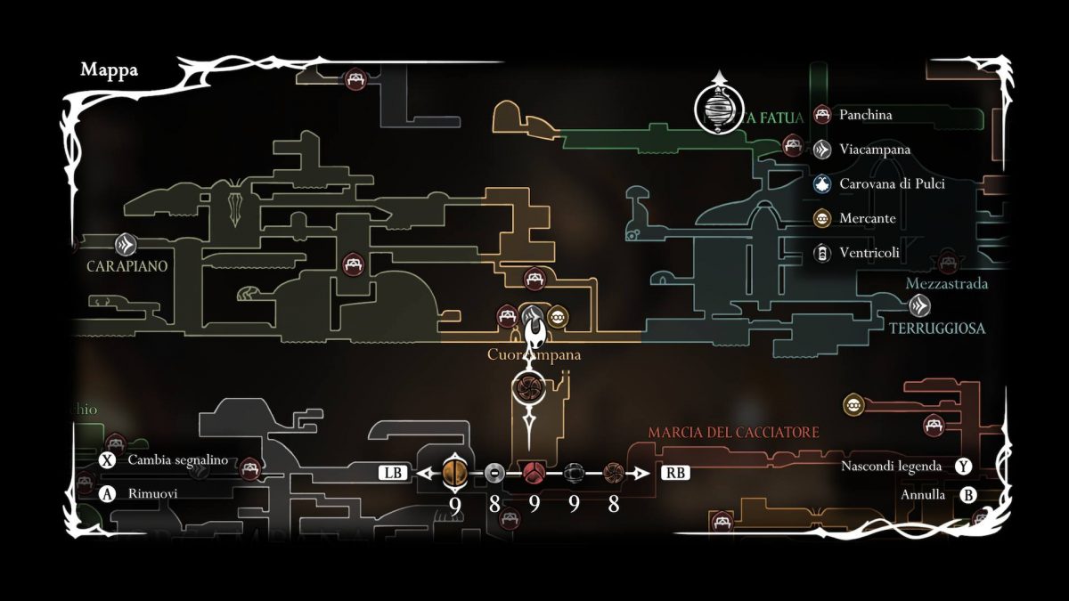 posizione in mappa anima dell'eremita