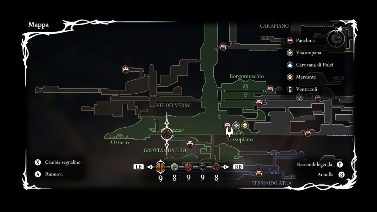 posizione in mappa anima della fanciulla