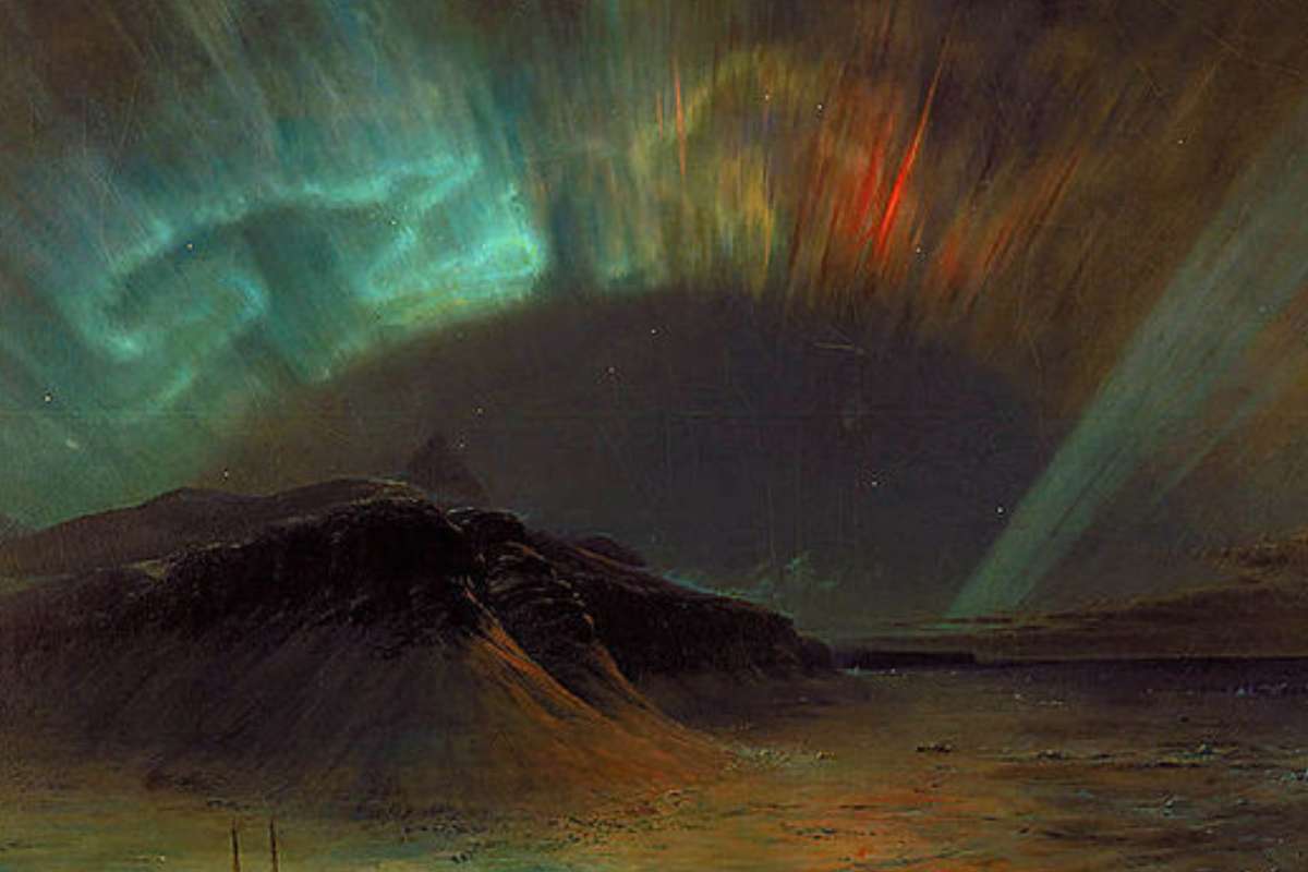 Un'aurora boreale