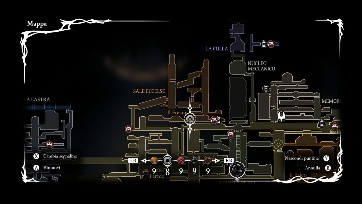 cannone di grani posizione in mappa silksong