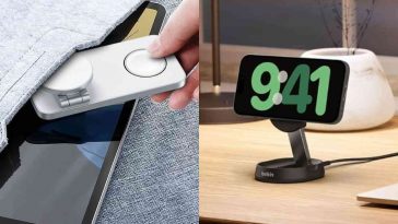 collage con due foto affiancate di caricatori magnetici