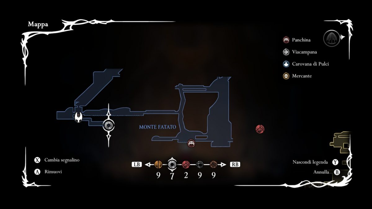 cristallo del ricordo posizione in mappa silksong