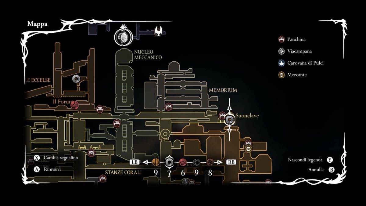 chiave di suonclave dove trovarla posizione in mappa silksong