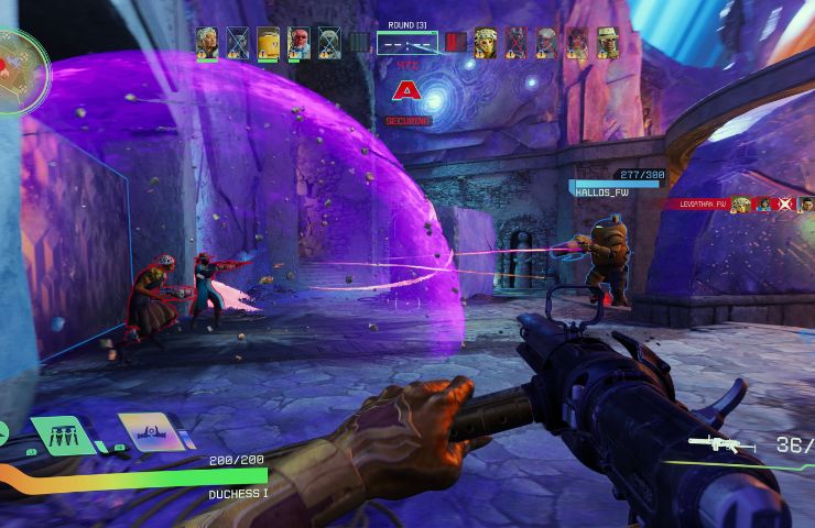 screenshot di concord che mostra il gameplay attivo del gioco