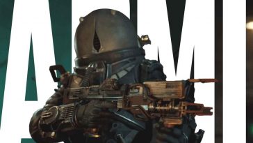 palombaro con pistola in mano, scritta ARMI