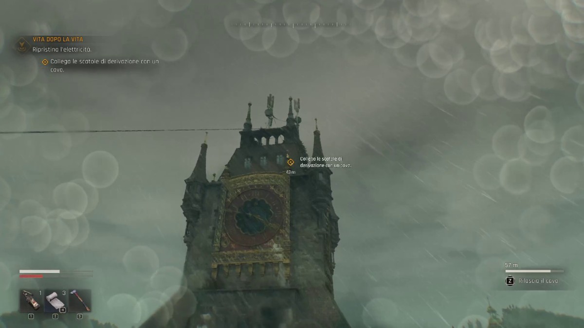 Un campanile in tempesta in Dying Light The Beast