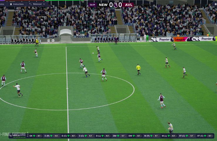 screenshot di una partita di football manager 26