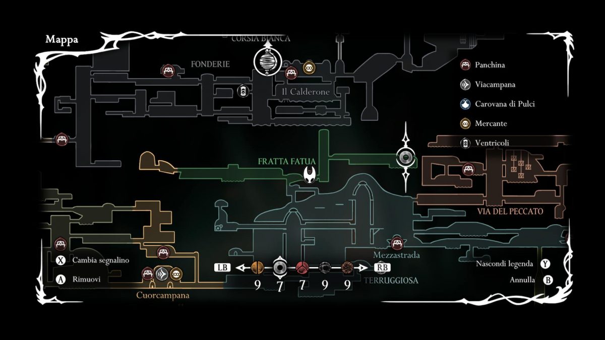 frammento maschera fratta fatua posizione in mappa