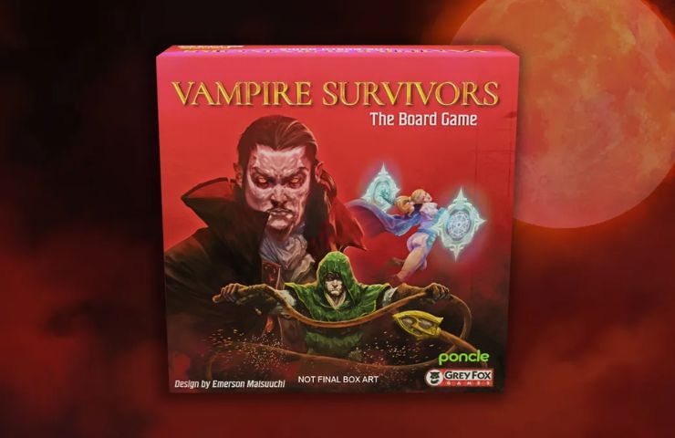 box del gioco da tavolo di vampire survivors