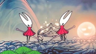 hollow knight silksong con due hornet sullo schermo