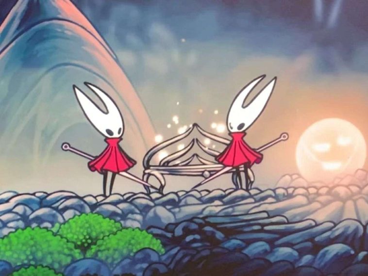 hollow knight silksong con due hornet sullo schermo