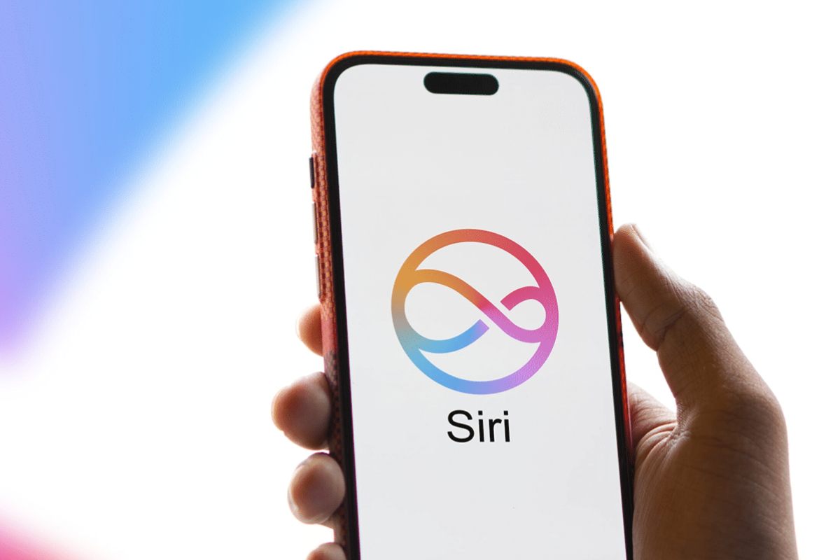 L'icona di Siri su un iPhone