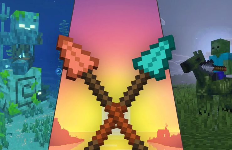 lance di minecraft incrociate, nautilus e zombie sul cavallo, novità di minecraft settembre 2025