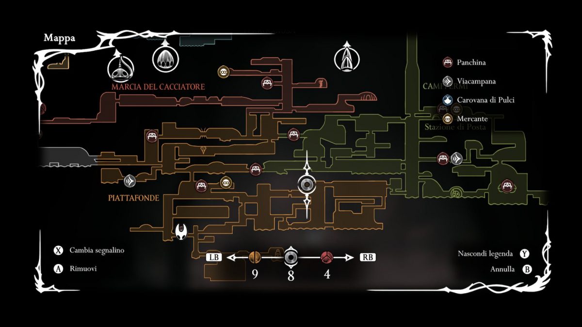 lastra focaia posizione in mappa silksong