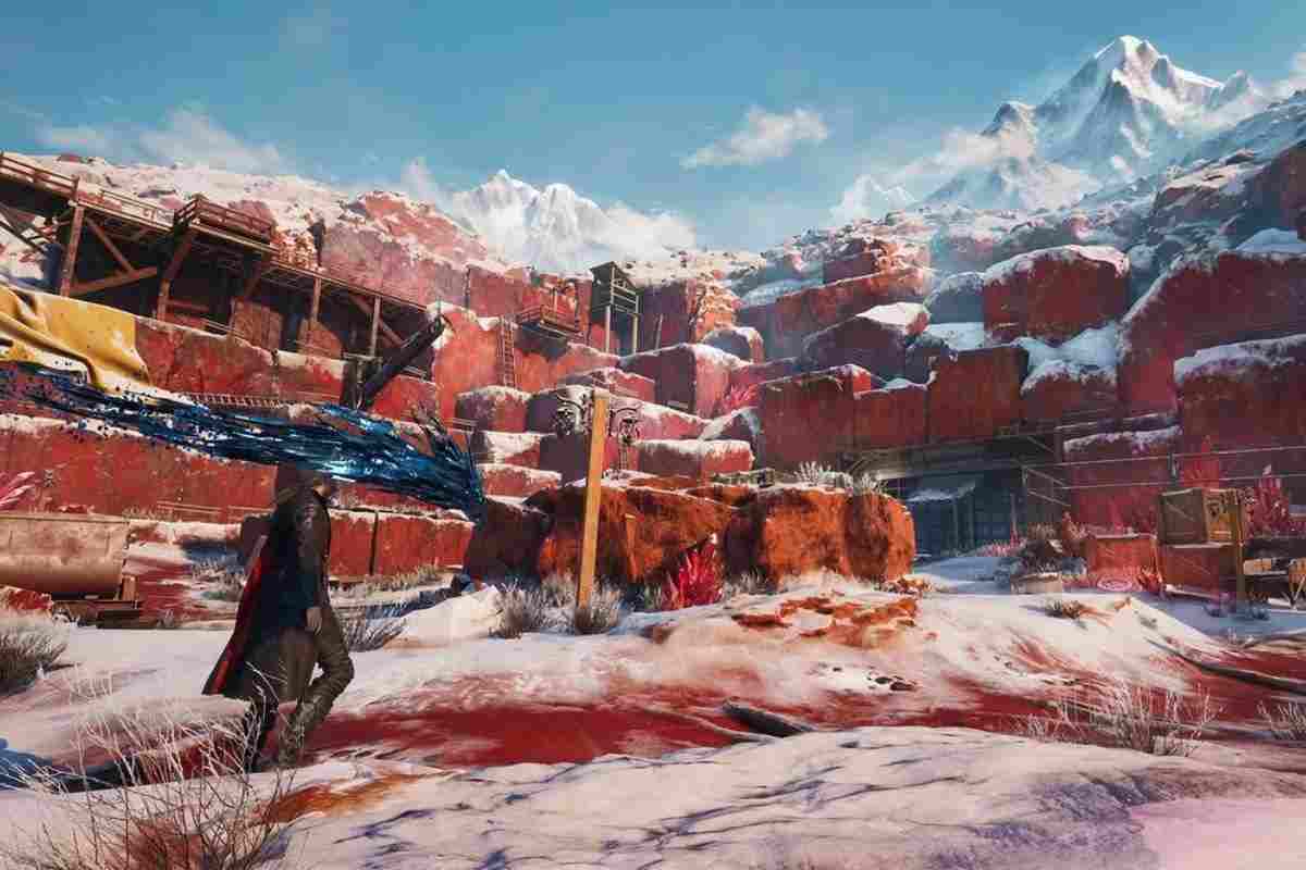 paesaggio con pietre rosse