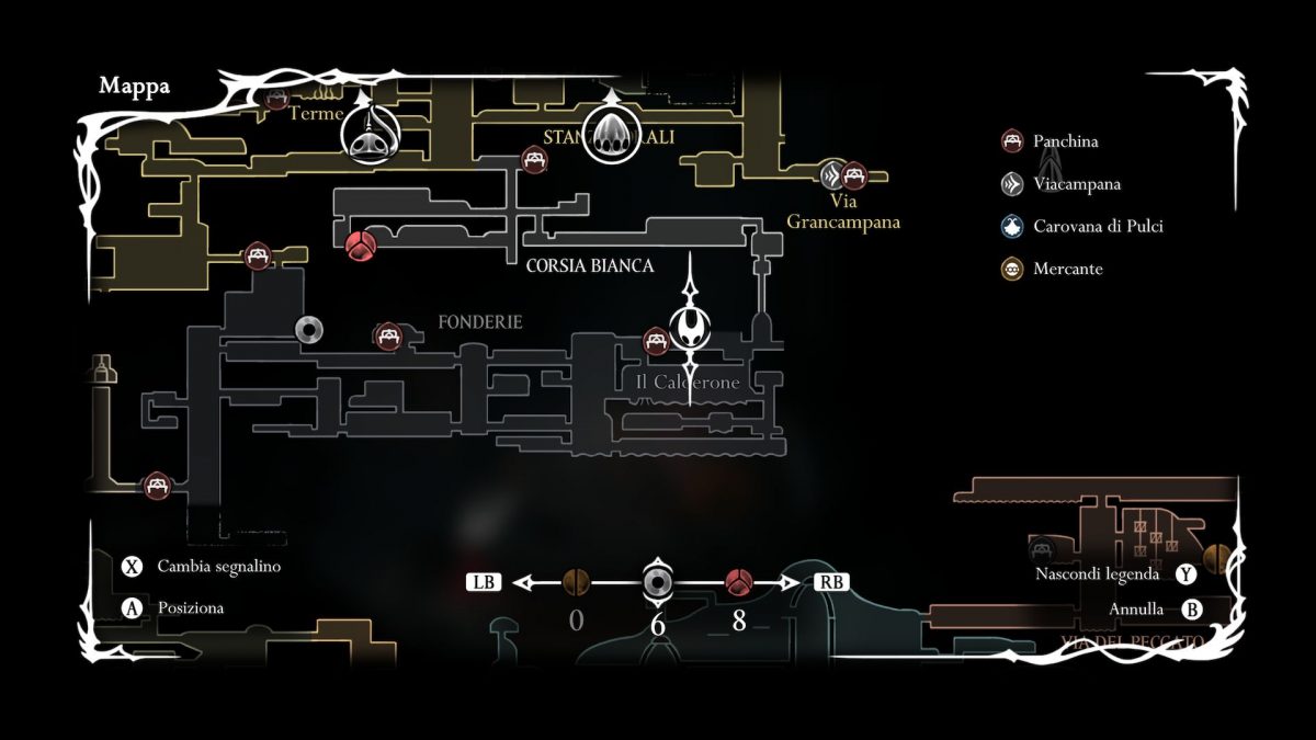 mercante fonderie segnalino in mappa