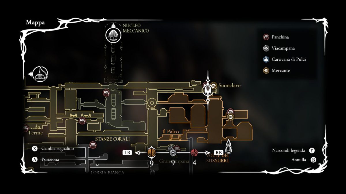 posizione del mercante di suonclave silksong