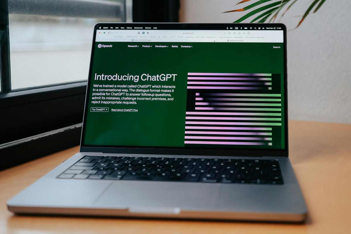 Introduzione a ChatGPT su un computer portatile