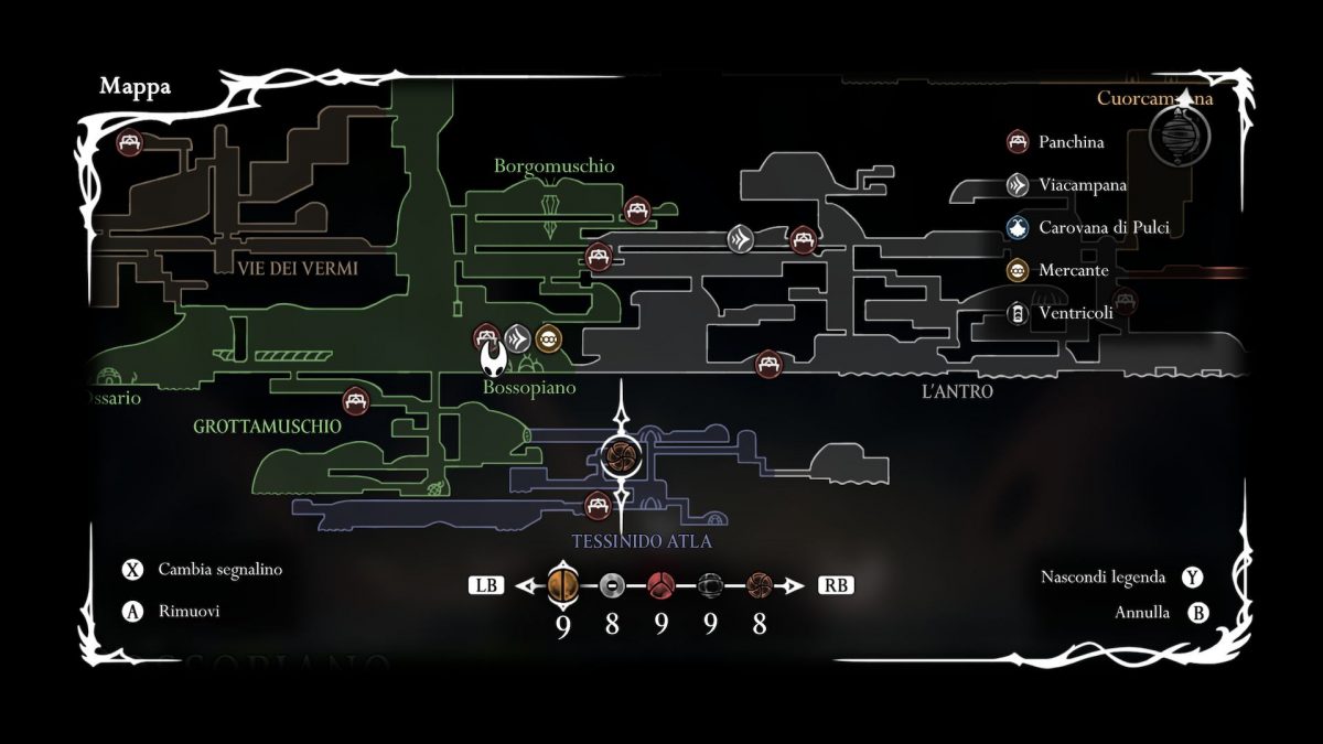 posizione in mappa piantatrappole
