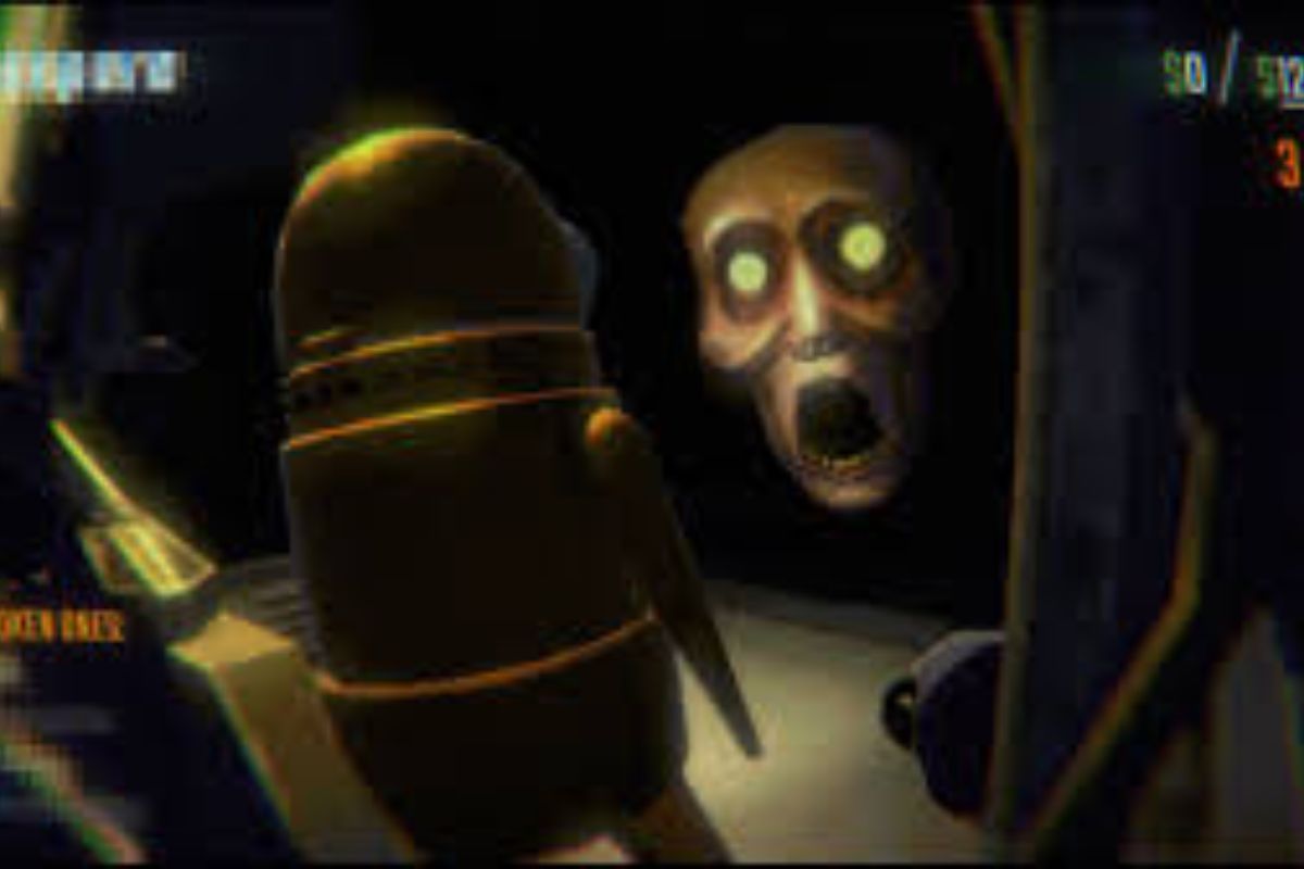 faccia mostruosa che urla in faccia a mostro senape