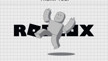 personaggio di roblox che esulta, scritta roblox, scritta Thank you your age is verified