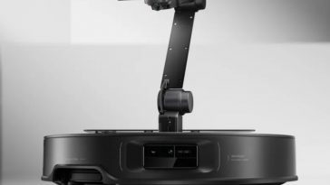 Roborock robot aspirapolvere su sfondo bianco