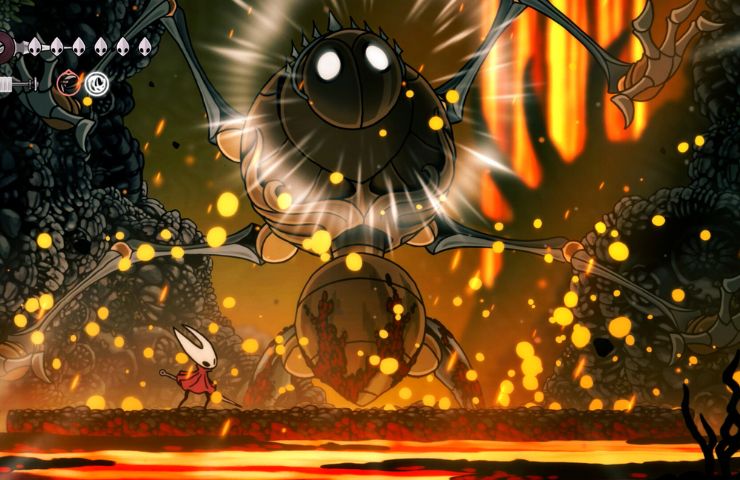 Hollow Knight Silksong bossfight screenshot