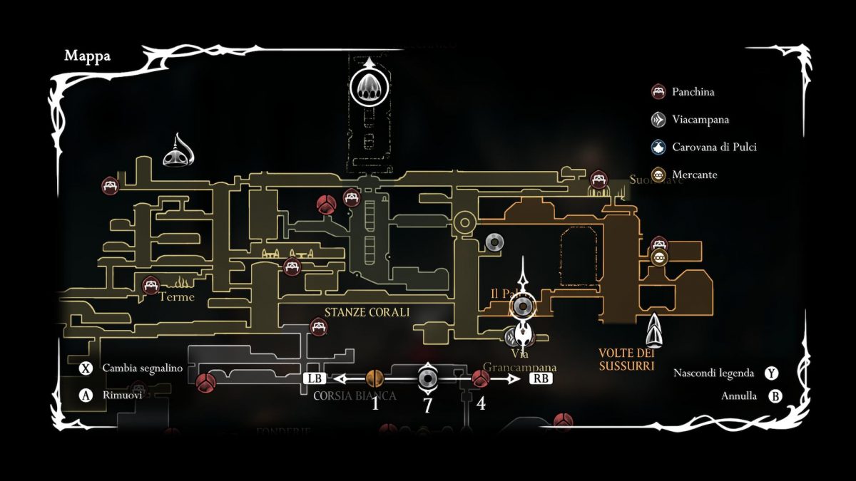 specchio artiglio posizione in mappa