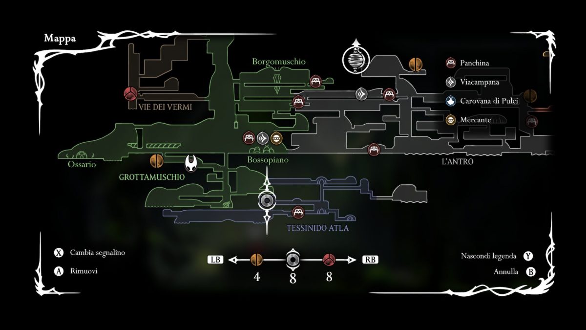 spola a tessinido alta indicazione in mappa