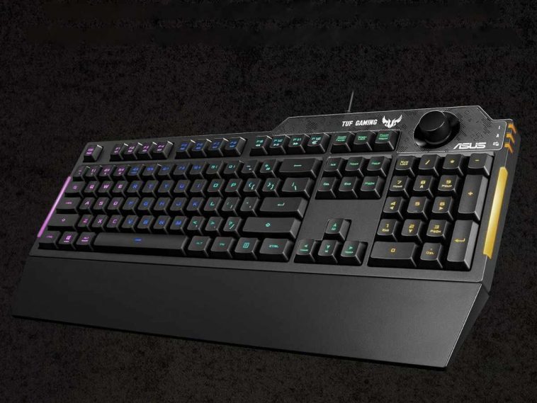 Asus TUF Gaming K1 Tastiera Gaming USB laterale