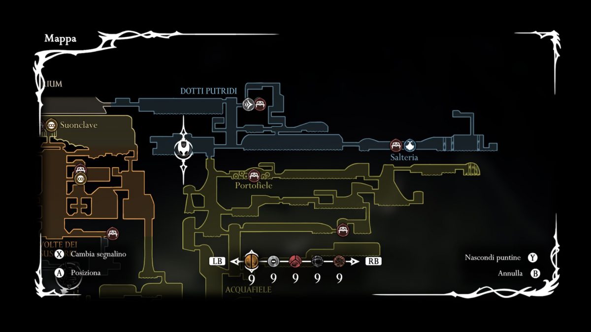 posizione grangrinfia mappa silksong