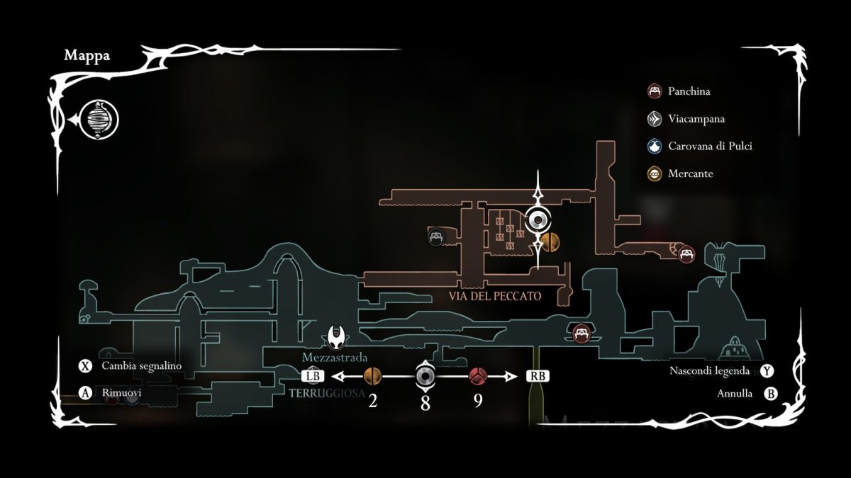 dove trovare strumento puntine mappa