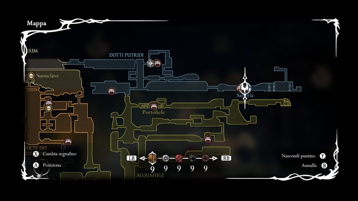 uovo di pulcinea strumento posizione in mappa