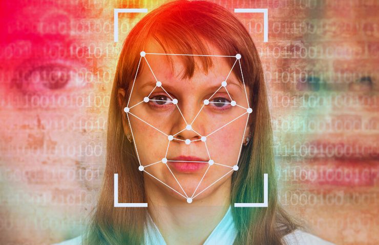 persona a cui viene scansionato il volto