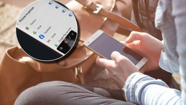 Una ragazza che guarda un video sul telefono e, in evidenza, un video in background su uno smartphone