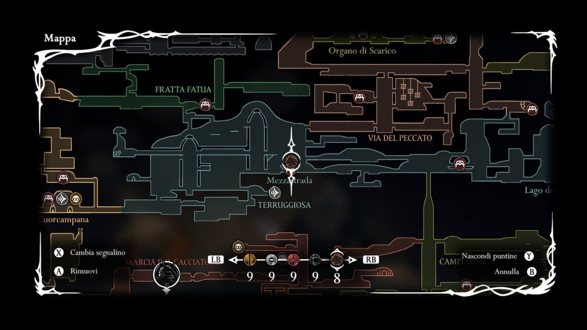 cimelio della cacciatrice posizione in mappa silksong