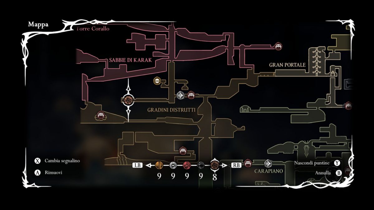 posizione di ottenimento del cimelio dell'eroe