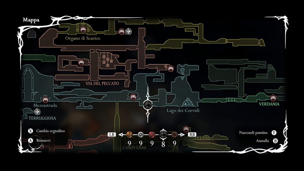 secondo luogo di incontro di seth a terruggiosa mappa silksong
