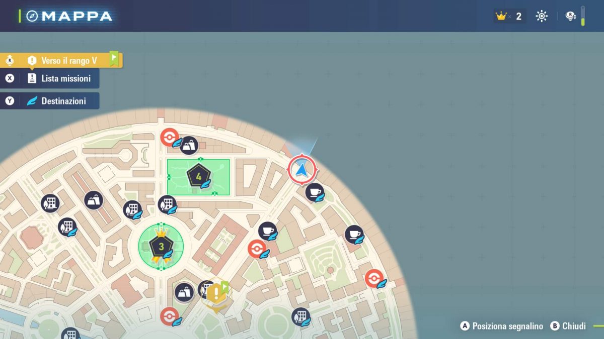 posizione mappa della mt fossa in leggende z-a