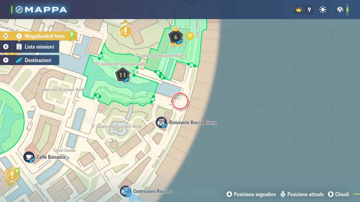 posizione in mappa del flabebe fiore giallo pokemon leggende z-a