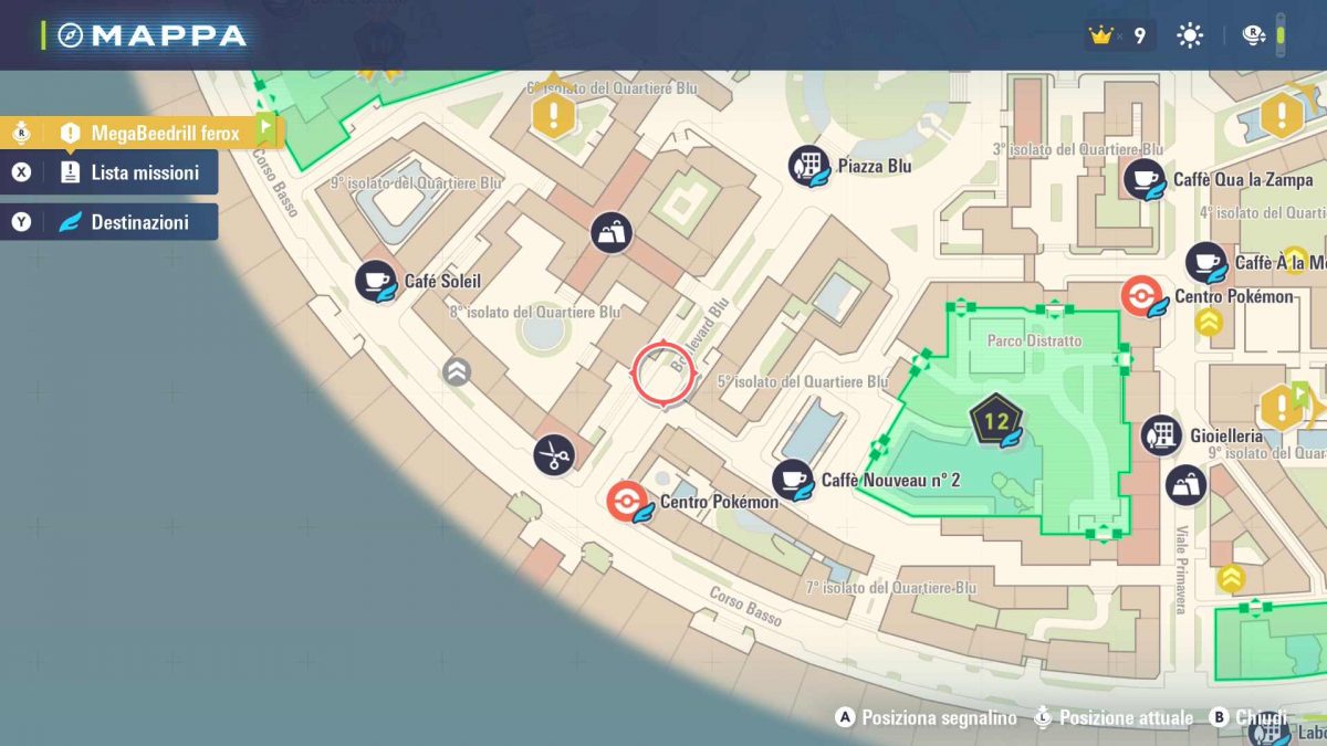 flabébé fiore arancione posizione in mappa leggende pokemon z-a