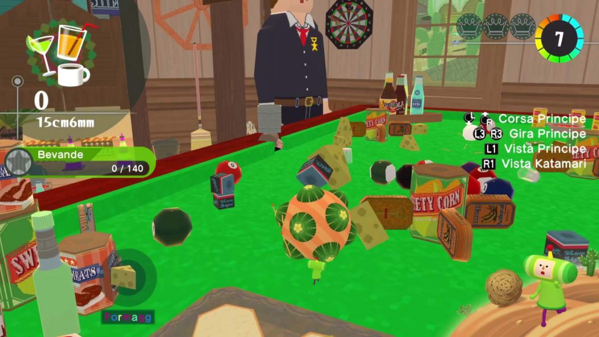 Un tavolo verde in Once Upon A Katamari