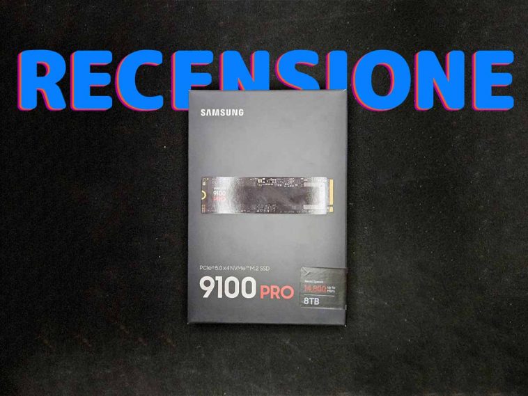 La nostra immagine di copertina per la recensione del Samsung 9100 Pro NVME da 8TB