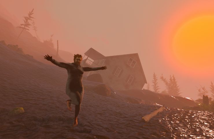 screenshot di baby steps con nate che corre a braccia aperte