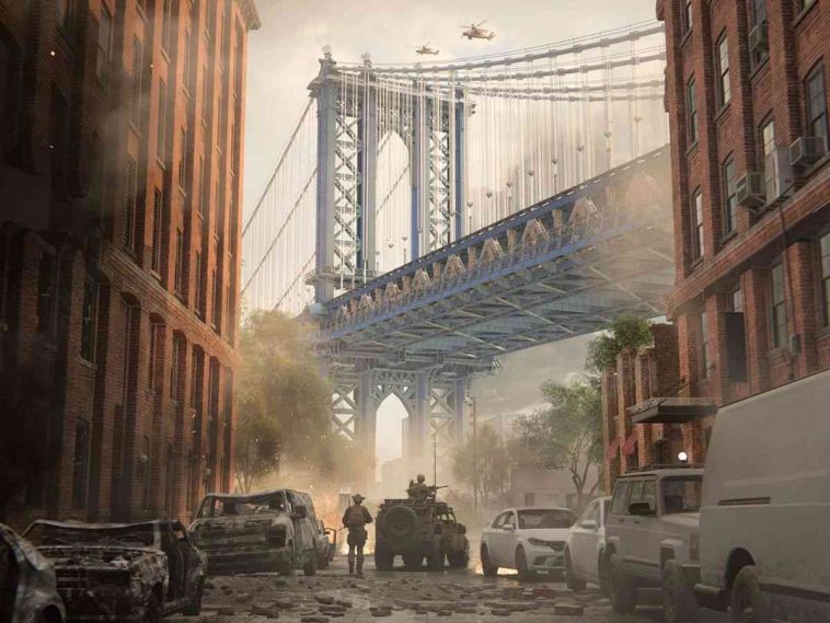 scenario di battlefield 6 con ponte in lontananza